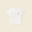 T-shirt manches courtes ecru femme