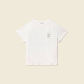T-shirt manches courtes ecru femme