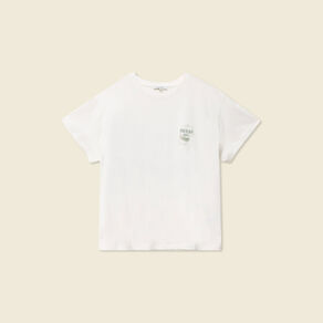 t shirt manches courtes ecru femme T-shirt manches courtes ecru femme