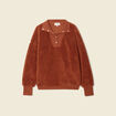 Sweat éco-responsable rouge foncé femme