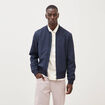 Blouson manches longues doubl&eacute; bleu marine homme
