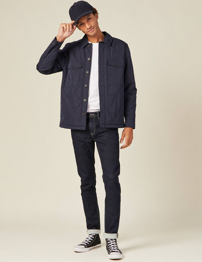 Jeans homme slim effet used denim brut clean homme