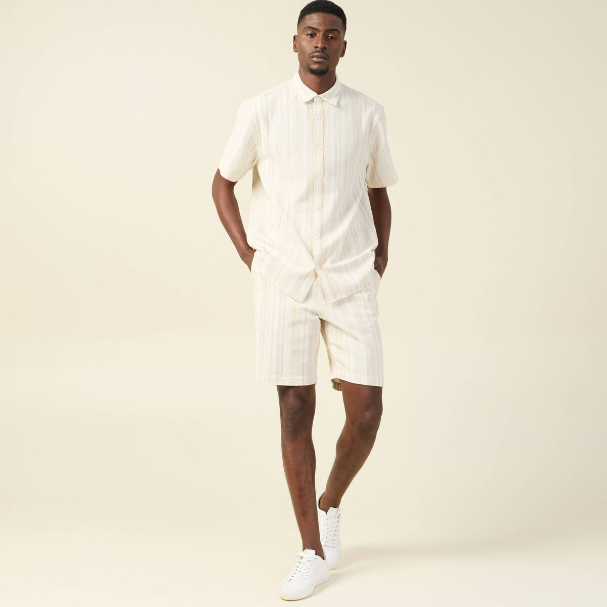 Chemise éco-responsable ecru homme