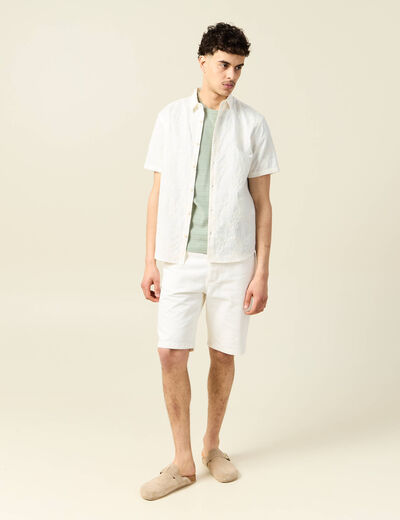 T-shirt manches courtes vert olive homme