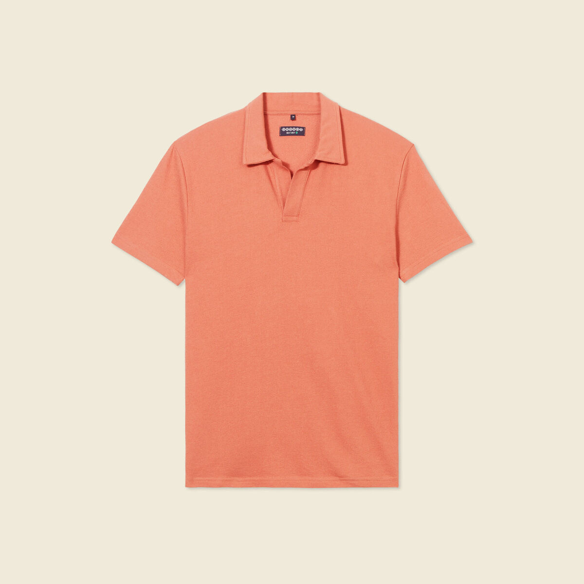 Polo manches courtes rose homme