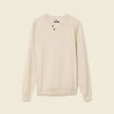 Pull manches longues sable homme
