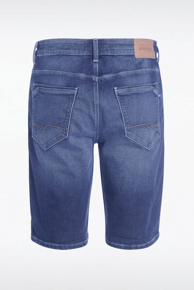 Bermuda éco-responsable denim brut homme