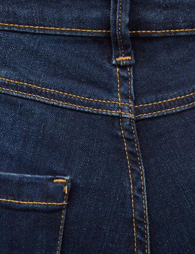 Jeans regular taille haute denim brut femme