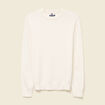 Pull col rond manches longues ecru homme
