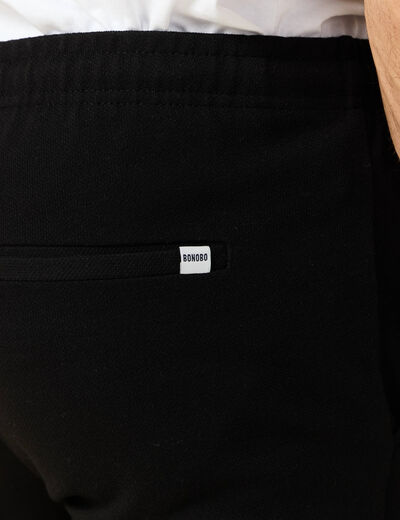 Pantalon chino jogger noir homme