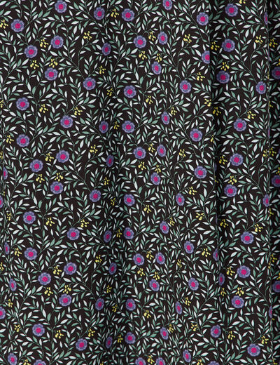 Jupe longue évasée noir femme
