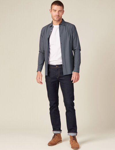 Chemise bleu marine homme