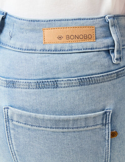 Jeans skinny 7/8ème denim bleach femme