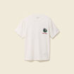 T-shirt manches courtes en coton no&euml;l ecru homme