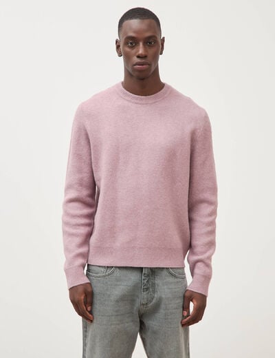 Pull droit col rond manches longues parme homme