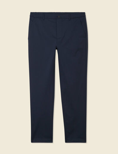 Pantalon chino stretch bleu marine homme