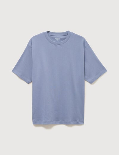 T-shirt manches courtes bleu gris homme
