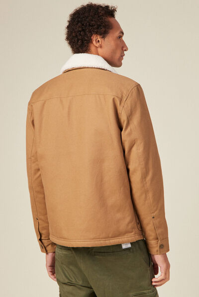 Blouson éco-responsable vert kaki homme