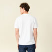 Polo manches courtes blanc homme