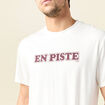 T-shirt manches courtes ecru homme