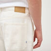 Bermuda en jean coton denim blanc homme