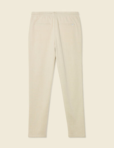 Pantalon jogger élastiqué vert kaki homme
