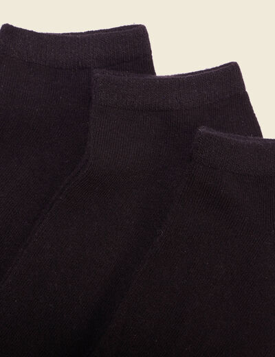 Lot 3 paires chaussettes noir homme
