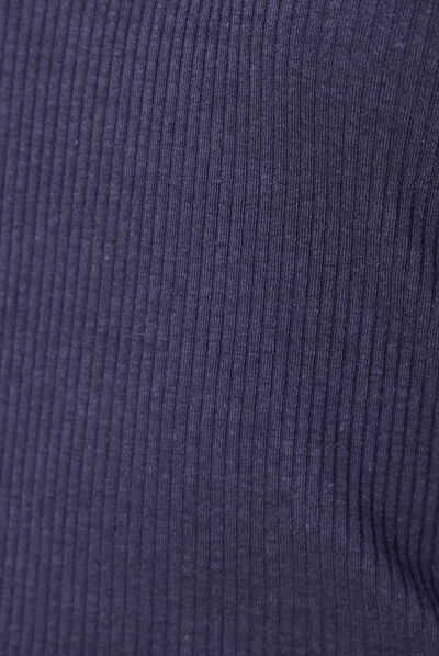 T-shirt manches longues bleu marine femme