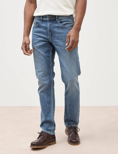 Jeans straight ultra stretch denim stone homme