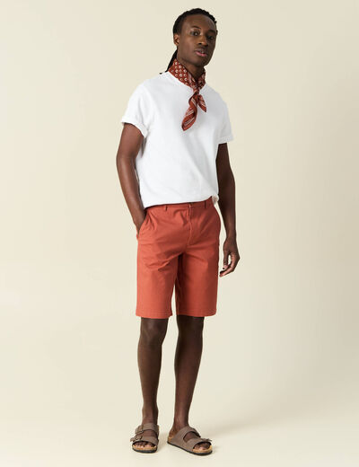 Bermuda droit éco-responsable rose homme