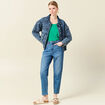 Débardeur éco-responsable vert turquoise femme