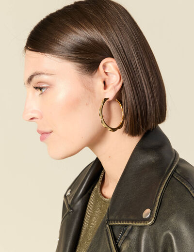 Boucles d'oreilles couleur or femme