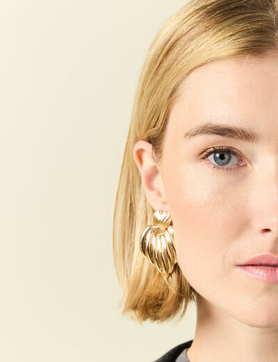 Boucles d'oreilles couleur or femme