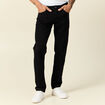 Jeans straight 5 poches denim noir homme