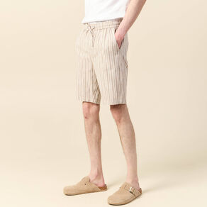 Bermuda droit à coulisse sable homme