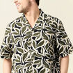 Chemise manches courtes noir homme