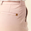 Chino cigarette 7/8&egrave;me taille haute rose clair femme