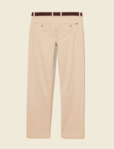 Pantalon chino straight beige homme