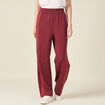 Pantalon jogging large prune femme