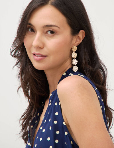 Boucles d'oreilles couleur or femme