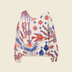 Pull col rond manches longues ecru femme