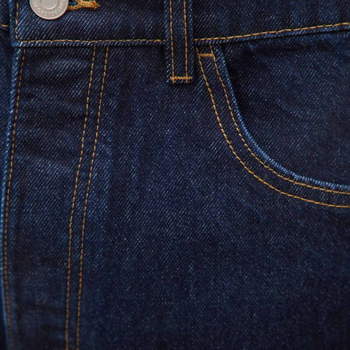 Jeans large 5 poches longueur 32 denim brut clean homme