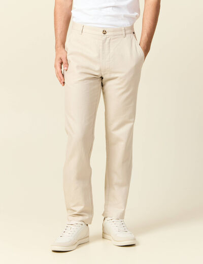 Pantalon chino sable homme