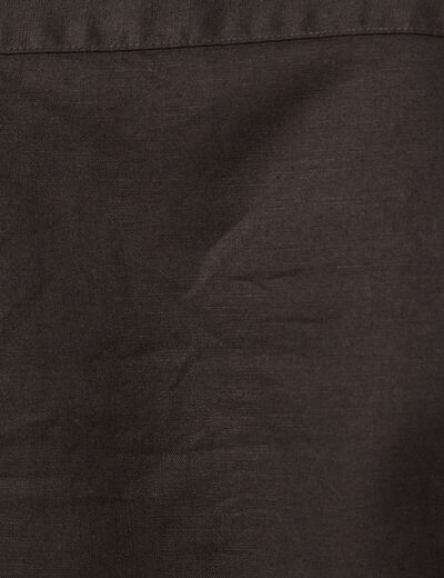 Chemise manches longues noir homme
