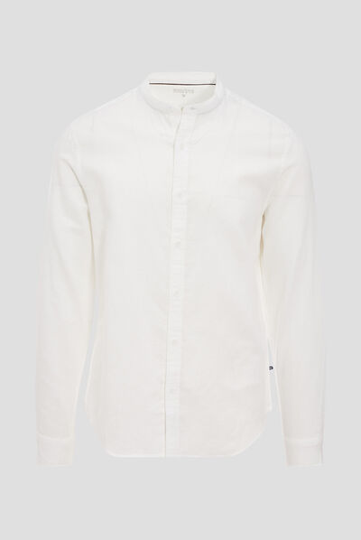Chemise manches longues ecru homme