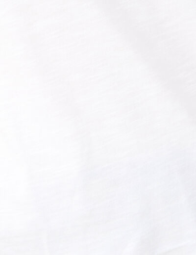 T-shirt manches courtes blanc femme