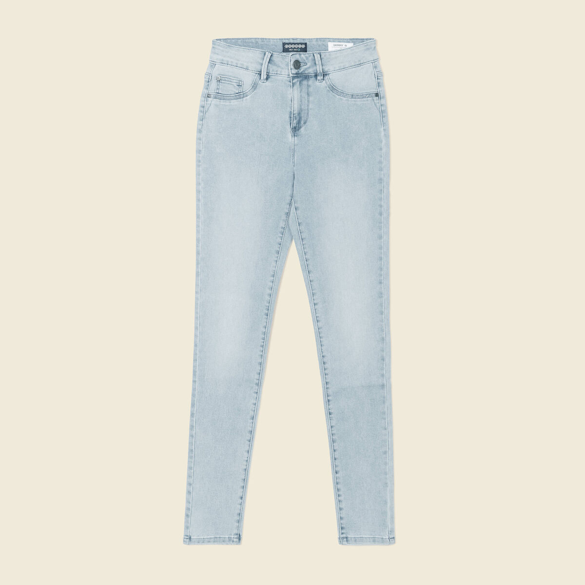 Jeans Lou - jegging denim bleach femme