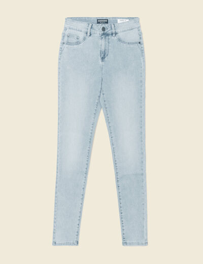 Jeans Lou - jegging denim bleach femme