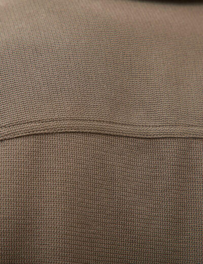 Surchemise manches longues taupe homme