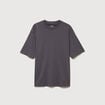 T-shirt manches courtes gris fonc&eacute; homme